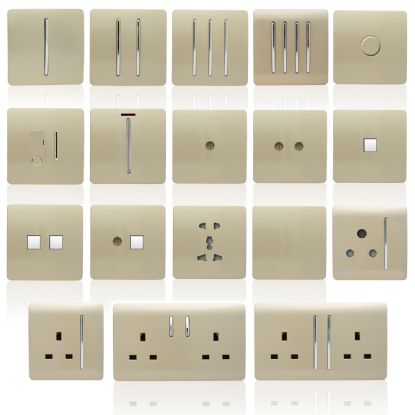 Trendi Gold Wiring Accessories Trendi Decorative Screwless Trendi Gold Wiring Accessories Trendi Decorative Screwless